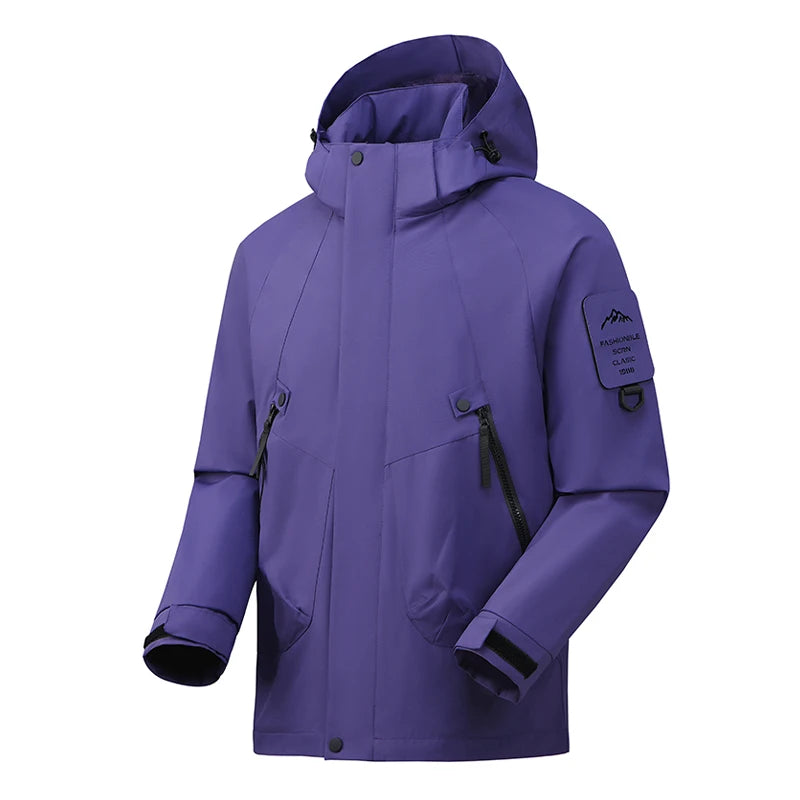 Sierra Sentinel Unisex Windbreaker – Waterproof, Windproof, and Adventure-Ready