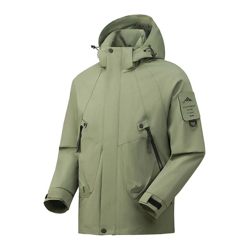 Sierra Sentinel Unisex Windbreaker – Waterproof, Windproof, and Adventure-Ready