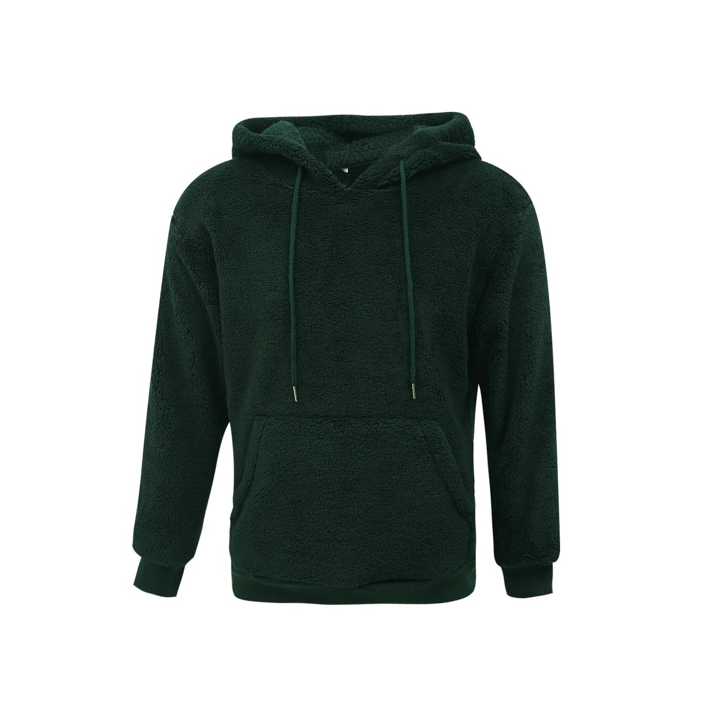 Highland Crest Plush Hoodie – Men’s Fleece Pullover for Cold Weather