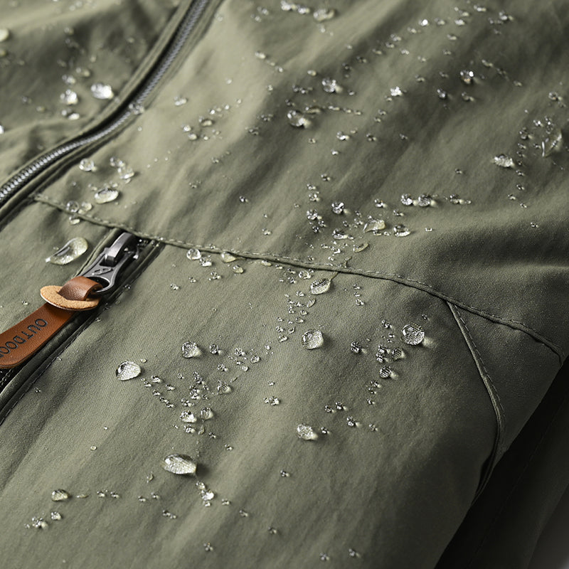 Alpine Guardian Tactical Windbreaker – Waterproof, Hooded, and Built for Adventure